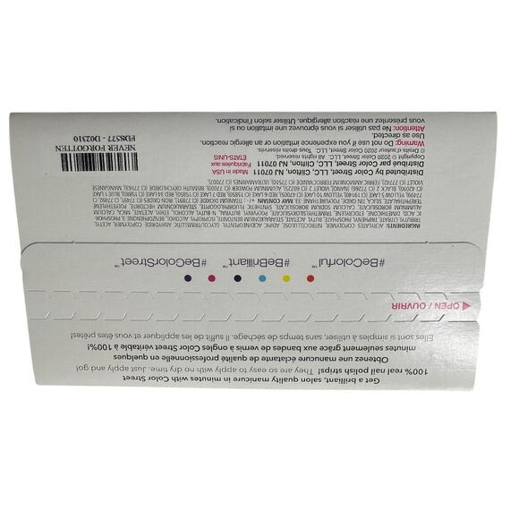 Color Street Nail Polish Strips Never Forgotten Multicolor Patterned - Picture 3 of 3